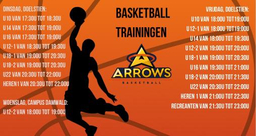 Trainingstijden 2024-2025